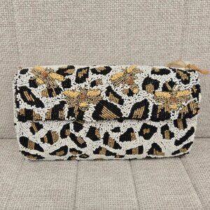 Handcrafted in India Beaded Cheetah Leopard Bag Tik Tok Viral New Release NWT